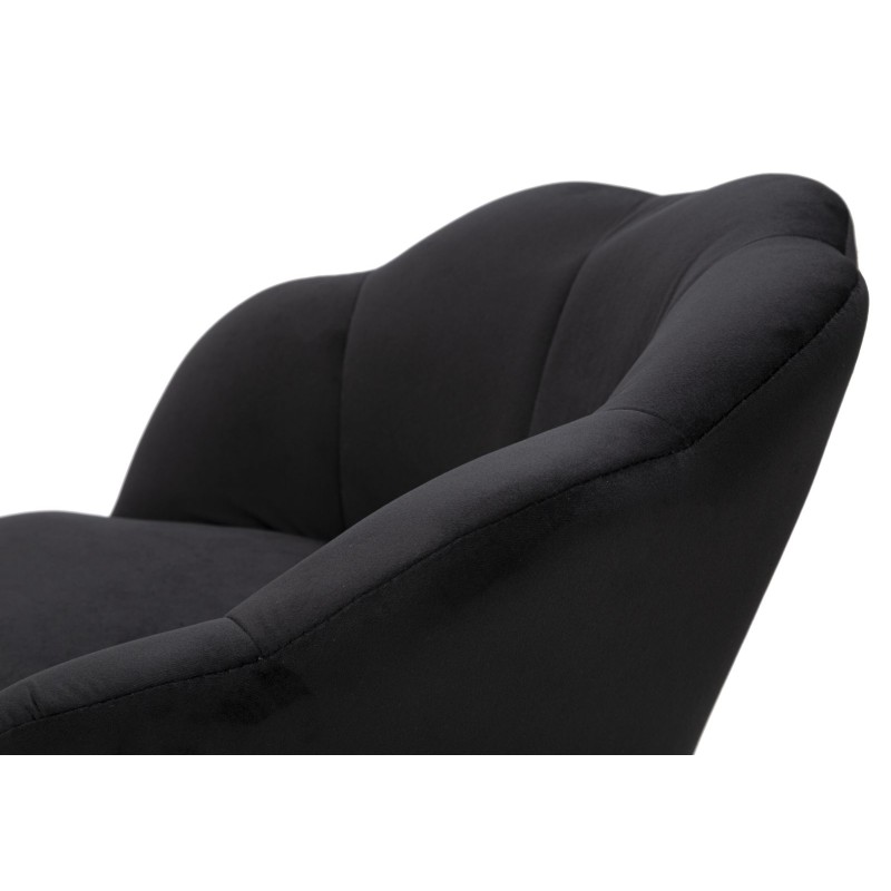 TABURETE DE BAR VIENA NERO CM 55X53X110