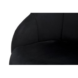 TABURETE DE BAR PRAGA NERO CM 55X56X104