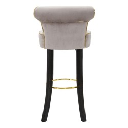 TABURETE DE BAR GRIS LUXY CM 46X48X96 TABURETE DE BAR GRIS LUXY CM 46X48X96