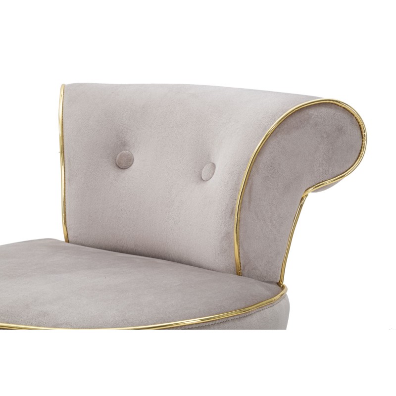 TABURETE DE BAR GRIS LUXY CM 46X48X96