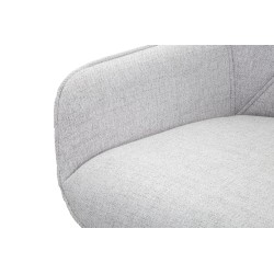 JUEGO DE 2 TABURETES DE BAR GRISES CM 55X55X109