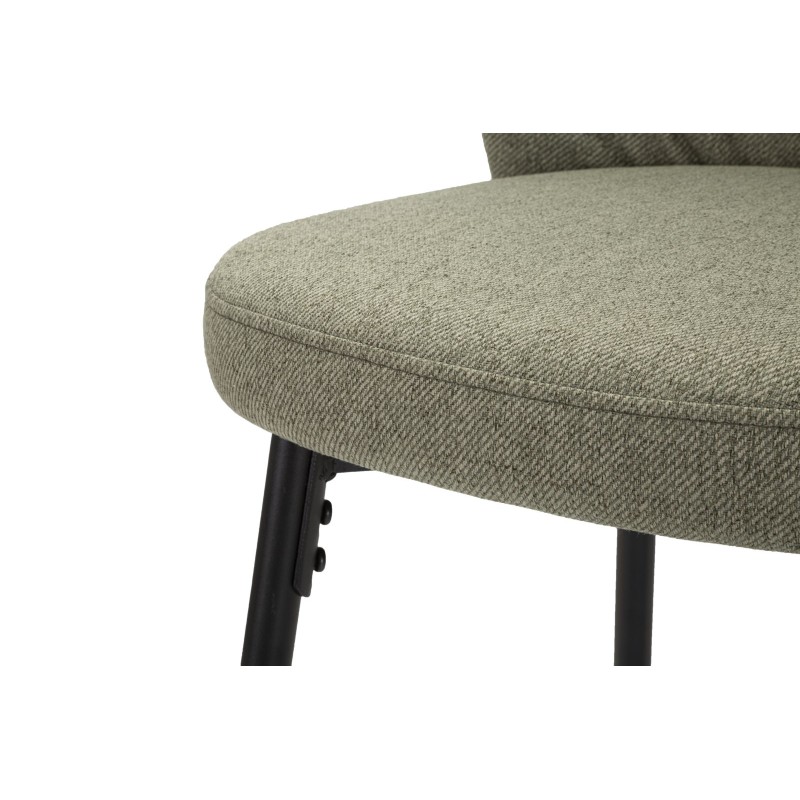 Juego de 2 taburetes de bar Losanna verde, 52 x 59 x 108 cm