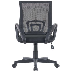 Silla de oficina negra Genius