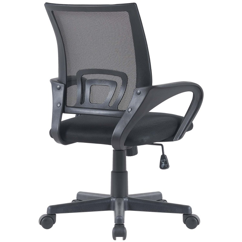 Silla de oficina negra Genius