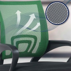 Silla de oficina verde Genius