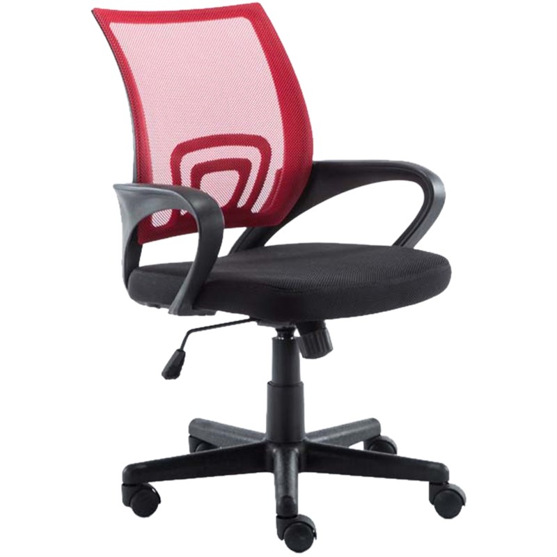 Silla de oficina roja Genius