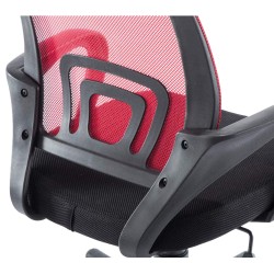 Silla de oficina roja Genius