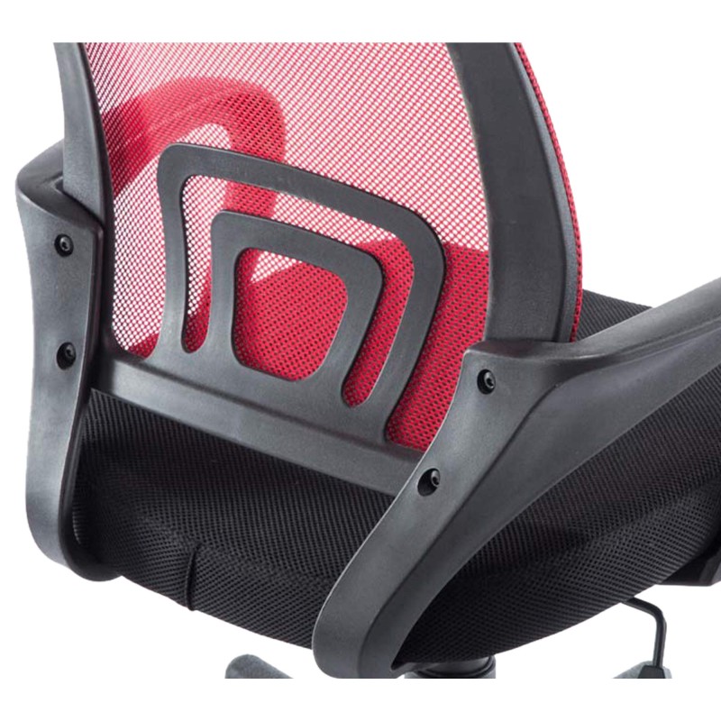 Silla de oficina roja Genius