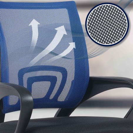 Silla de oficina Genius azul