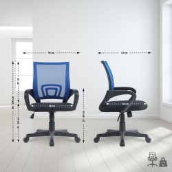 Silla de oficina Genius azul