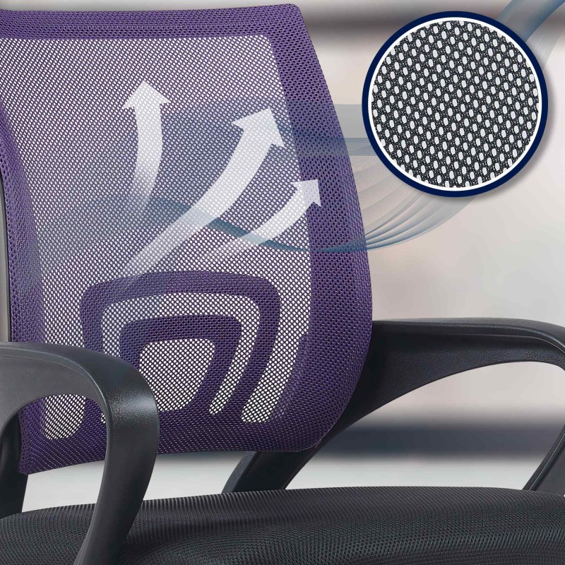 Silla de oficina Genius morada