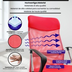 Silla de oficina Washington Red