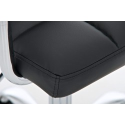 Silla de oficina negra Lucy