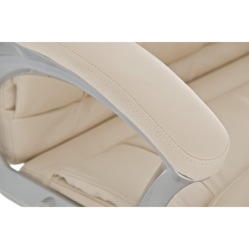 Silla de oficina color crema Texas