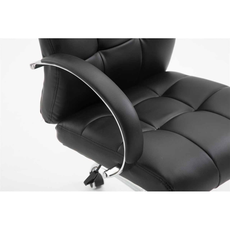 Silla de oficina negra Mikos