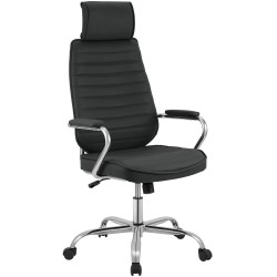 Silla de oficina negra Rako