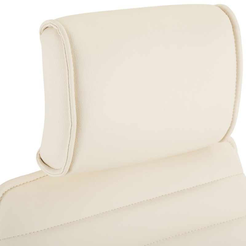 Silla de oficina Rako color crema