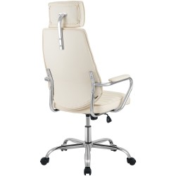 Silla de oficina Rako color crema