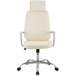 Silla de oficina Rako color crema