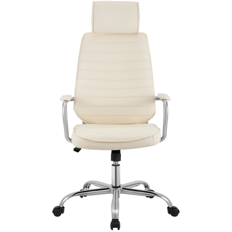 Silla de oficina Rako color crema