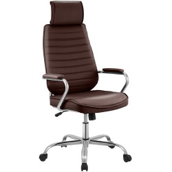 Silla de oficina Rako color rojo burdeos