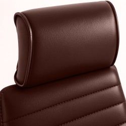 Silla de oficina Rako color rojo burdeos