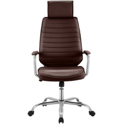 Silla de oficina Rako color rojo burdeos