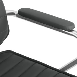 Silla de oficina gris Rako