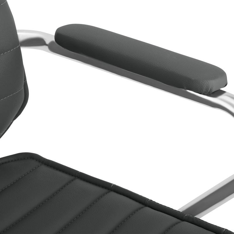 Silla de oficina gris Rako