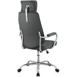 Silla de oficina gris Rako