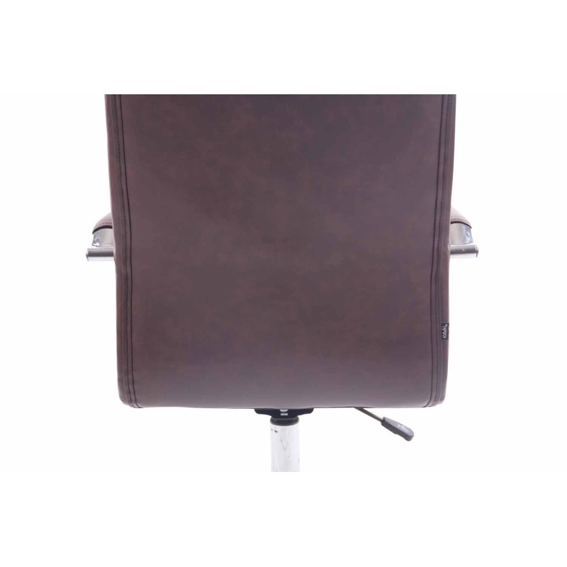 Silla de oficina Deli color rojo burdeos