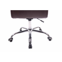 Silla de oficina Deli color rojo burdeos