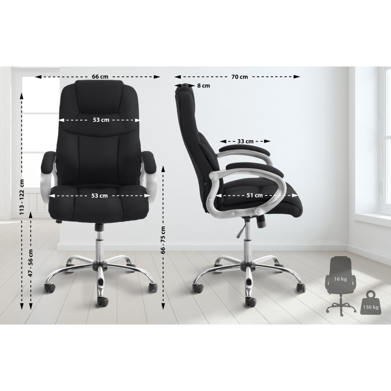 Silla de oficina BIG Apollo negra