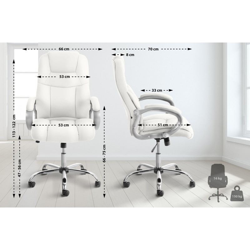 Silla de oficina BIG Apollo blanca
