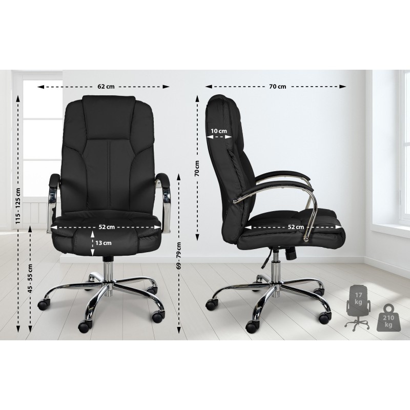 Silla de oficina BIG Xanthos negra