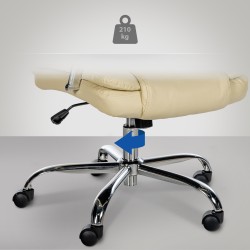 Silla de oficina BIG Xanthos color crema