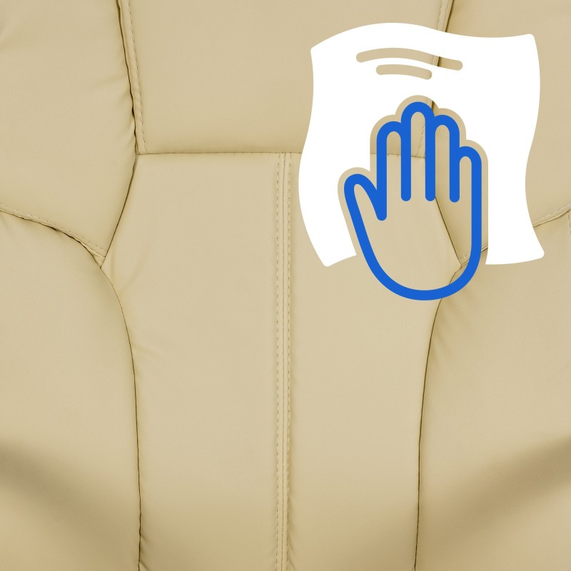 Silla de oficina BIG Xanthos color crema