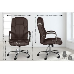 Silla de oficina marrón BIG Xanthos