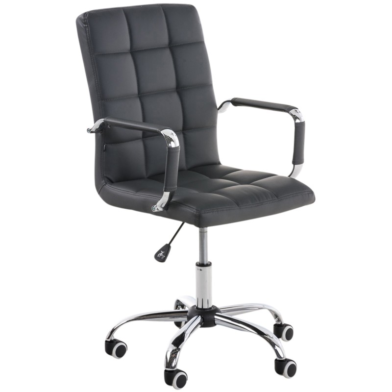 Silla de oficina gris Deli V2
