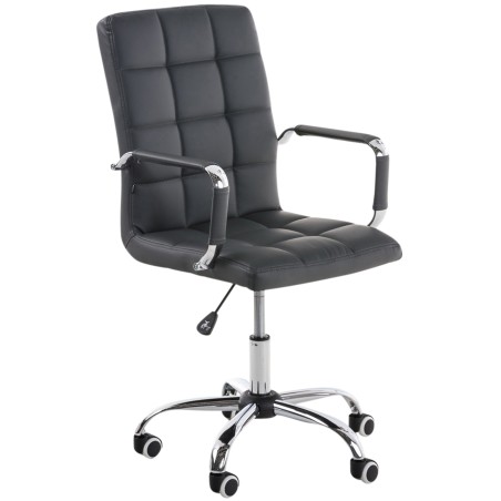 Silla de oficina gris Deli V2
