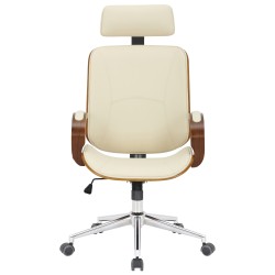 Silla de oficina Dayton en nogal/crema Silla de oficina Dayton en nogal/crema