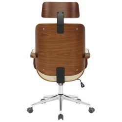 Silla de oficina Dayton en nogal/crema Silla de oficina Dayton en nogal/crema