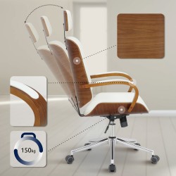 Silla de oficina Dayton nogal/blanco Silla de oficina Dayton nogal/blanco