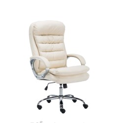 Silla de oficina BIG Vancouver color crema