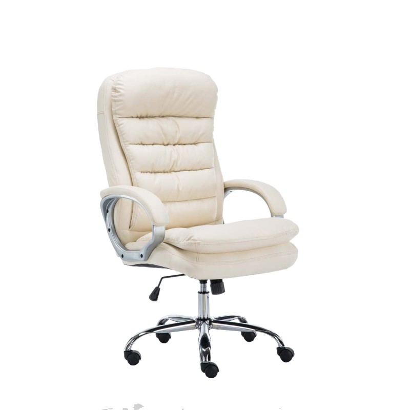 Silla de oficina BIG Vancouver color crema