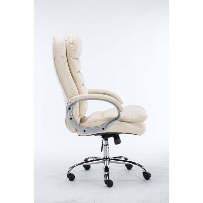 Silla de oficina BIG Vancouver color crema