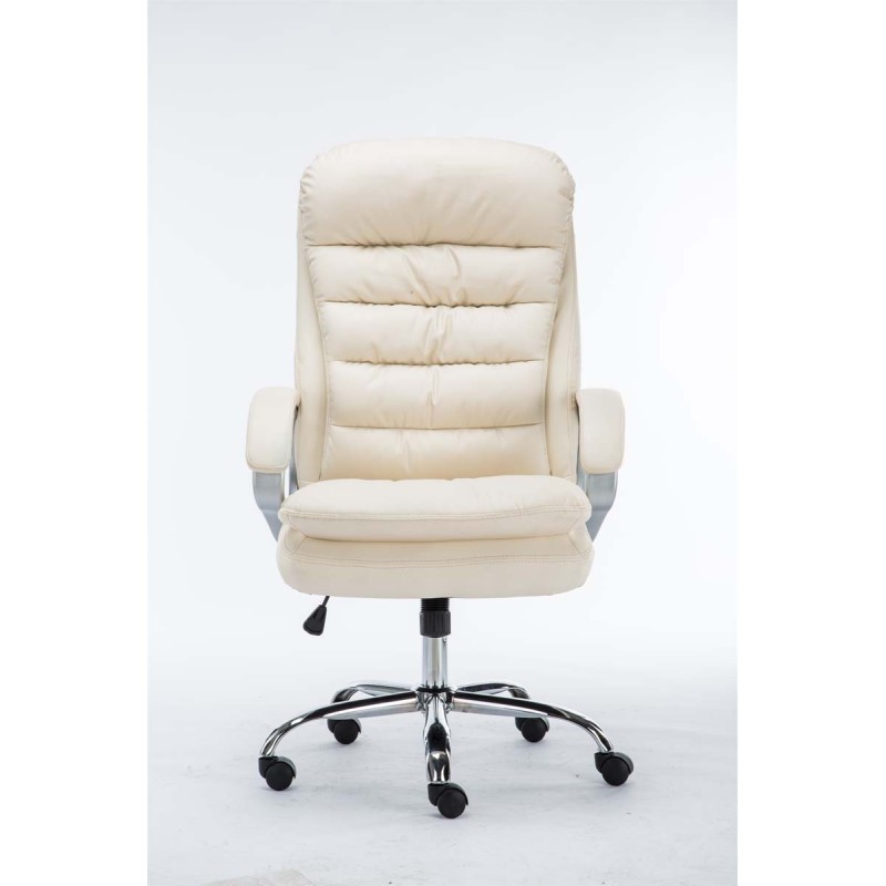 Silla de oficina BIG Vancouver color crema
