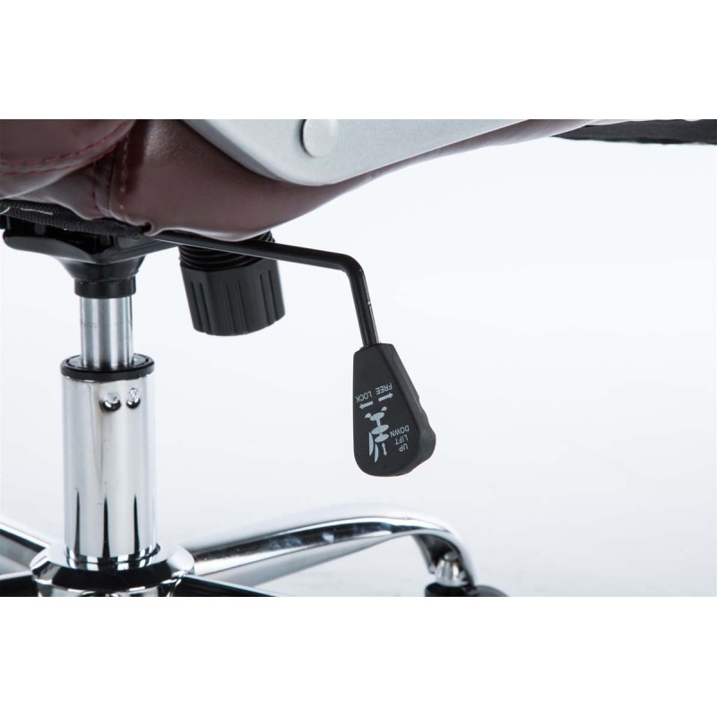 Silla de oficina BIG Vancouver color rojo burdeos