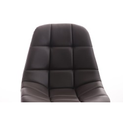 Sillón de oficina Emil, piel sintética marrón