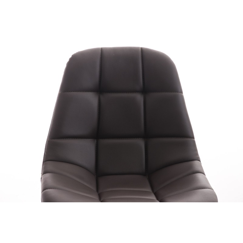 Sillón de oficina Emil, piel sintética marrón